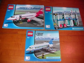 LEGOS 3181 3182 AIRPLANE OWNERS INSTRUCTION MANUAL BOOKS BUILDING TOY AIRPORT