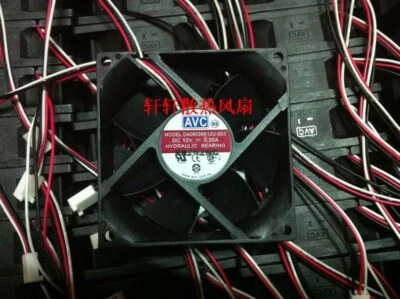 AVC 8025 8CM 12V 0.35A DA08025R12U-S03 3-wire cooling fan - Image 1 of 2