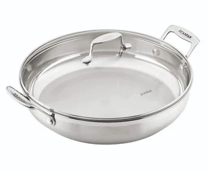 NEW Scanpan Impact 18/10 Stainless Steel Covered Chef Pan 32cm w/ Lid Induction - Picture 1 of 4