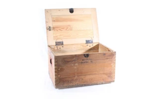 Old Wooden Box Ignition 45 Ammunition Box Material Box WK2 Wehrmacht Vintage - Picture 1 of 12