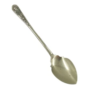 Antiker Tulpenmuster Griff EPNS Grapefruit Löffel 5,5" Versilbert Besteck - Bild 1 von 5