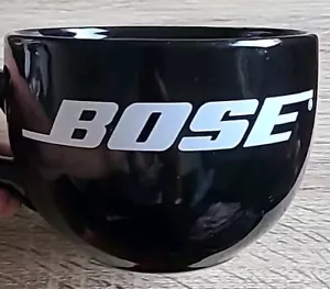 Bose*Large 20 Oz Black Ceramic Coffee,Soup Mug ,Vintage - Picture 1 of 8
