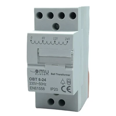 Modularer Klingeltrafo 8V 12V 24V bell transformer für DIN Hutschiene Trafo  - Bild 1 von 4