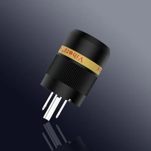 Viborg Audio Pure Red Copper Rhodium Plated US Power Supply Plug HIFI AUDIOPHILE - Picture 1 of 5