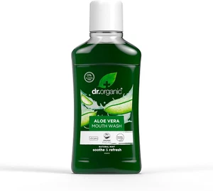 DR ORGANIC Mouthwash Organic Aloe Vera, 500Ml - Picture 1 of 12