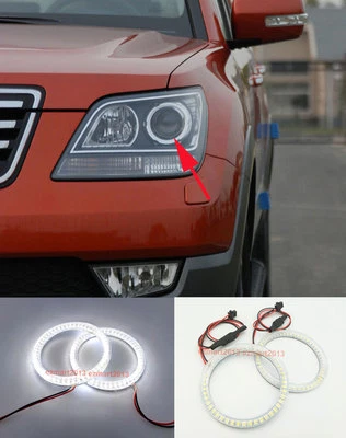 Anillo halo LED para Kia Borrego Mohave 09-11 faro ojo de ángel Demon Corona DRL Foto 1 de 4