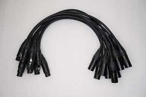 (10) Neutrik NCFXX Female & NCMXX Male Connector Mic Cable 20" Mogami Japan 4pin - Picture 1 of 4
