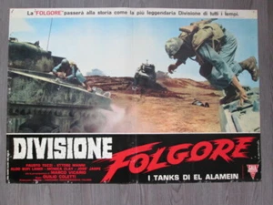 4 manifesti DIVISIONE FOLGORE - I TANKS DI EL ALAMEIN.-anni 60 - Picture 1 of 4