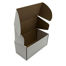 WHITE POSTAL BOXES - CARDBOARD SHIPPING BOXES MAILING GIFT PACKET SMALL PARCEL