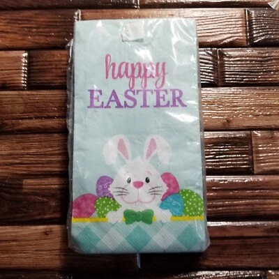 Easter Bunny Guest Towels Paper 2 Ply 24 Count Made in the USA Home - Image 1 of 2