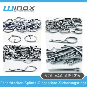 Edelstahl Splint Splinte DIN 94 Sicherungssplinte Bolzensicherung Sicherung M5 - Bild 1 von 2