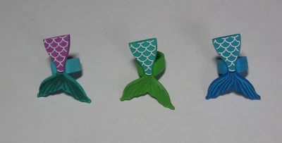 12 Anillos de Goma Cola de Sirena Joyería Niño Fiesta de Cumpleaños Bolso de Regalos Favor de Piñata  Foto 1 de 4