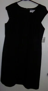 ABITO NUOVO CON ETICHETTE KASPER SEPARATES PETITE NERO SENZA MANICHE LITTLE BLACK TAGLIA 10PP - Foto 1 di 5