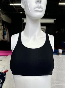 Athleta Hyper Focused Black Strappy Sports Bra Girls Size S - Picture 1 of 6