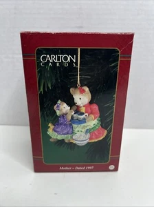 Tarjetas Carlton de Colección "Madre" Adorno de Navidad 1997 Caja Original - Imagen 1 de 6