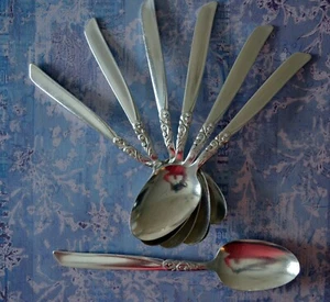 SOUTH SEAS 1955 by Community Silverplate, set 7 SOUP SPOONS, 7.5", replacements - Bild 1 von 8