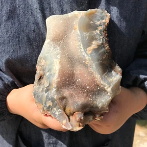 5,17 Pfund Top natürlicher Achat Geode Quarz grober Kristall Probe Reiki Heilung. LW156 - Bild 1 von 8