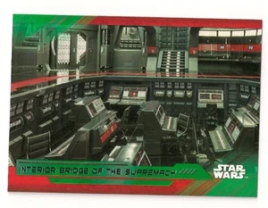 2017 TOPPS STAR WARS THE LAST JEDI GREEN PARALLEL #84 BRIDGE OF THE SUPREMACY - Picture 1 of 1