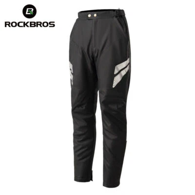 ROCKBROS Invierno Ciclismo Pantalones a Prueba de Viento Motocicleta Mantener Caliente Pantalones de Liberación Rápida Foto 1 de 4