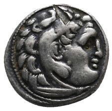 ROYAUME DE THRACE LYSIMAQUE Drachme argent 305-281 BC TTB Héraklès Zeus monnaie