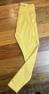 Leggings attivi Yelete tasche telefono giallo Activewear leggings palestra taglia small - Foto 1 di 8