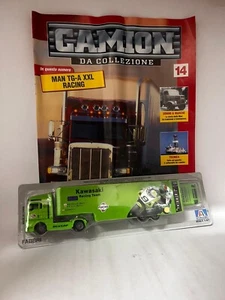 MAN TG-A XXL RACING 1:87 USCITA 14 KAVASAKI CAMION DA COLLEZIONE ITALERI - Foto 1 di 2