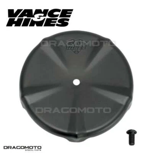 Air Filter Cover Vance & Hines A/C F/ VO2 BLK 71015 Harley Davidson Black - Picture 1 of 3