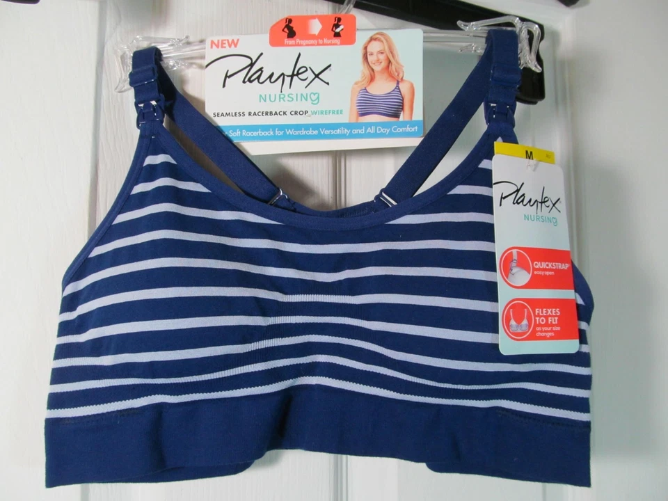 Playtex Women's Nursing Seamless Racerback Wireless Foxy Mama Size Medium I2mp
