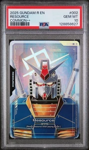 2025 GUNDAM RESOURCE 002 RESOURCE COMMON++ - PSA 10 - Picture 1 of 3
