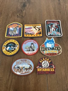 Alaska Sled Dog Patch Lot Of 8 Patches - Picture 1 of 5