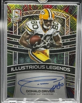 Donald Driver 2021 Spectra Auto #10/10 Mojo Prizm Packers Illustrious Legends - Imagem 1 de 3
