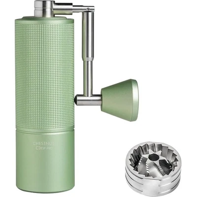 Molinillo de café manual de acero inoxidable tosquedad ajustable herramienta de mano portátil Foto 1 de 4