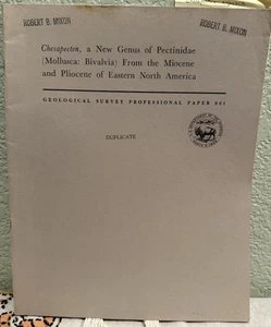 Lauck W Ward / Chesapecten New Genus of Pectinidae Molluusca Bivalvia 1975 - Picture 1 of 1