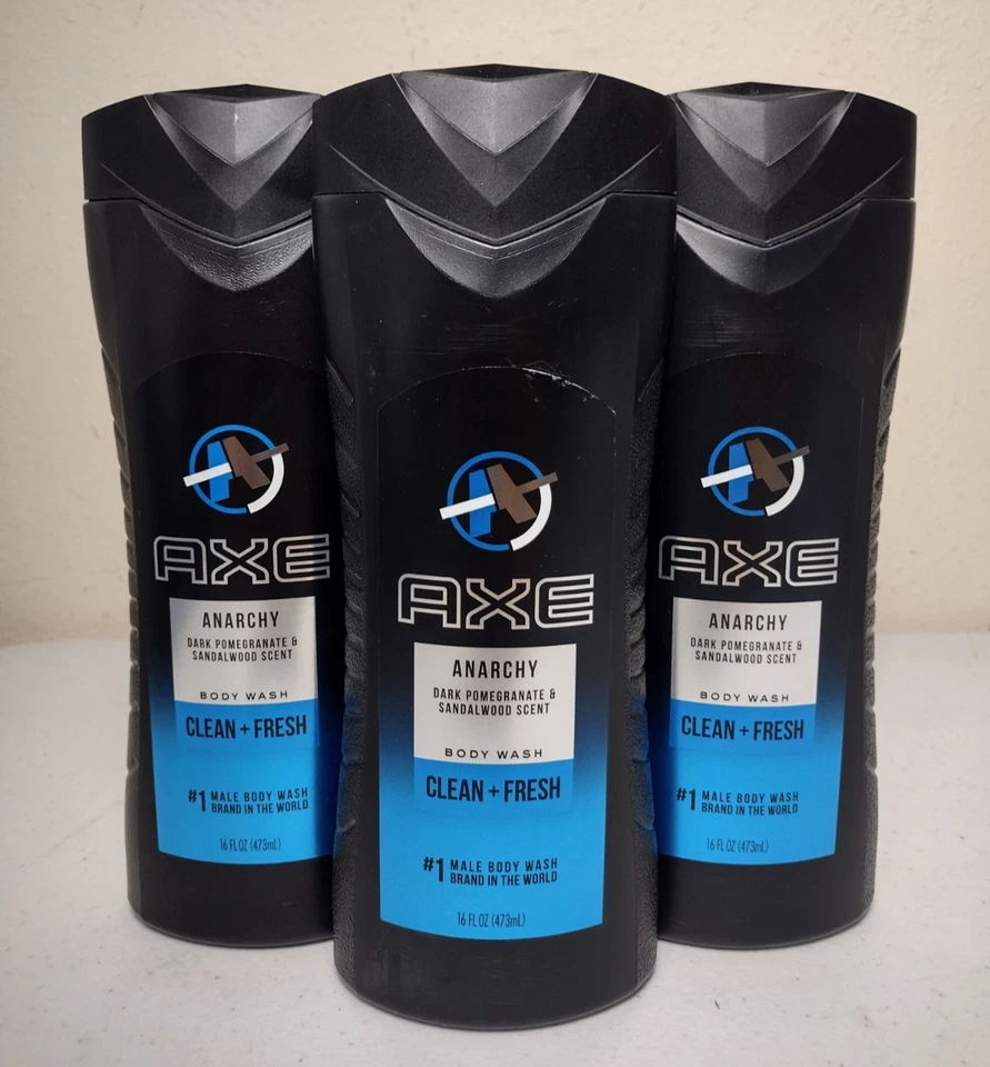 AXE Body Wash Anarchy 16 oz (Pack of 8)