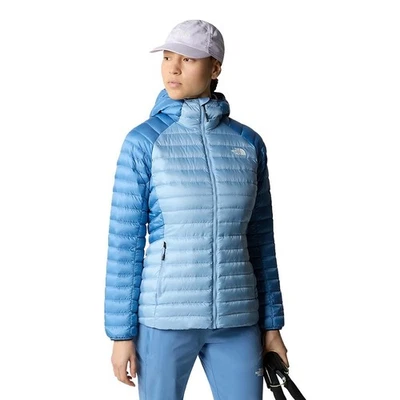 The North Face Bettaforce Puffer Jacket Blue Hooded Womens Size Medium - Image 1 of 4