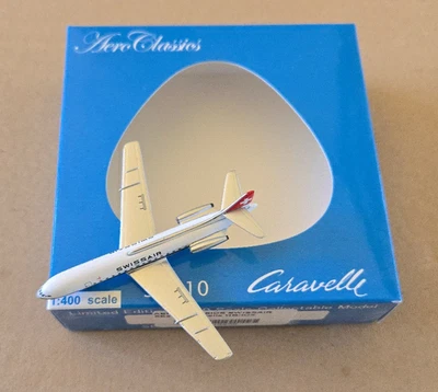 1:400 SE 210 Caravelle Swissair / Swiss HB-ICX AC419856 AeroClassics - Image 1 of 4