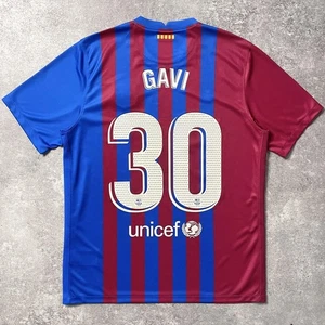 Barcelona Home Jersey 21-22 Gavi #30 Football Soccer Shirt Official JPN - Picture 1 of 4