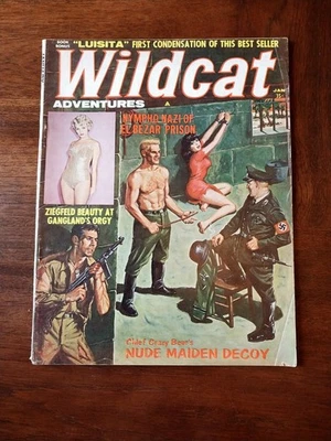 Pulp WILDCAT Magazine  Cheesecake WW2 Fiction Nazi  Mens Adventure - Image 1 of 4