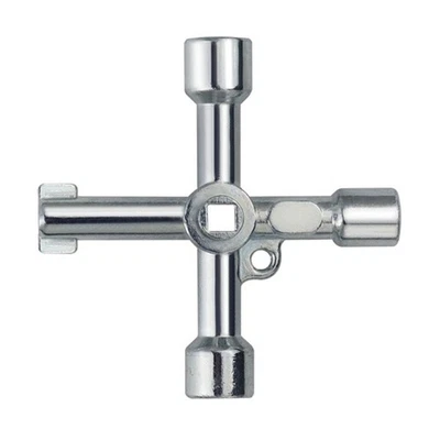 Portable Zinc Alloy Multiple Hole Key Tool For Plumbing Electrical Maintenance - Image 1 of 4