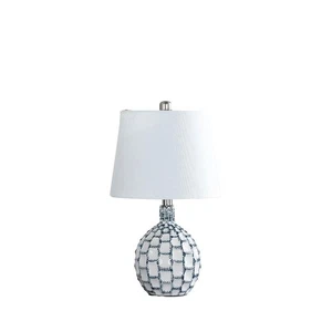 19.5 in. Marin Coastal Beachside Blue Green/White Ceramic Table Lamp - Picture 1 of 4