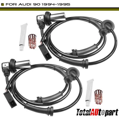 2x Sensores de velocidad de rueda ABS para Audi 90 1994-1995 V6 2,8 L sedán trasero izquierdo y derecho Foto 1 de 4