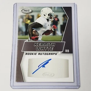 2019 Sage Hit Kerrith Whyte A24 Premier Draft Auto Rookie Football Card VJ-SKW14 - Picture 1 of 2
