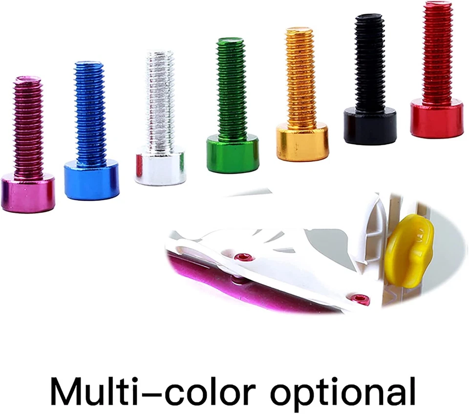 4pcs Water Bottle Cage Bolts M5 x 15mmDrink Cup Holder Screws For MTB Bicycle - Image 1 of 1