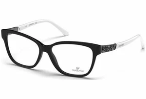 Swarovski Grey SW 5171 01A Black Cat Plastic Eyeglasses Frame 53-15-140 SW5171