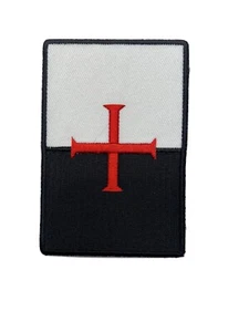 KNIGHTS TEMPLAR SHIELD VEST - JACKET EMBROIDERED PATCH **FREE SHIPPING** - Picture 1 of 1