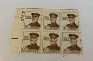 US Stamps General John J Pershing 8 Cent Postage Stamps, Sc#1214, 11-17-61 - VG - Picture 1 of 1