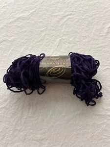 Lion Brand Chenille Sensations Purple Yarn Knit Crochet Fast Shipping - Picture 1 of 4