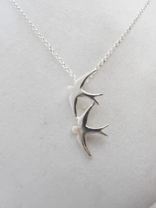 Rondini : Ciondolo e Catenina in Argento 925 - Pendente Balestrucci - Uccelli - Picture 1 of 7