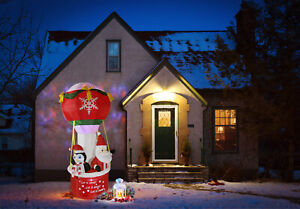 Led Schneemann Schneefall Beleuchtet Aufblasbar snowman outdoor weihnachtsdeko