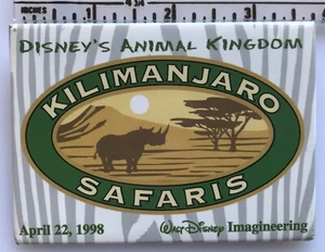 Walt Disney Animal Kingdom Kilimanjaro Safaris April 22, 1998 Pin Button WDW - Picture 1 of 3